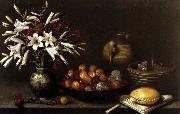 Francisco Barrera, Still-Life with Flowers and Fruit